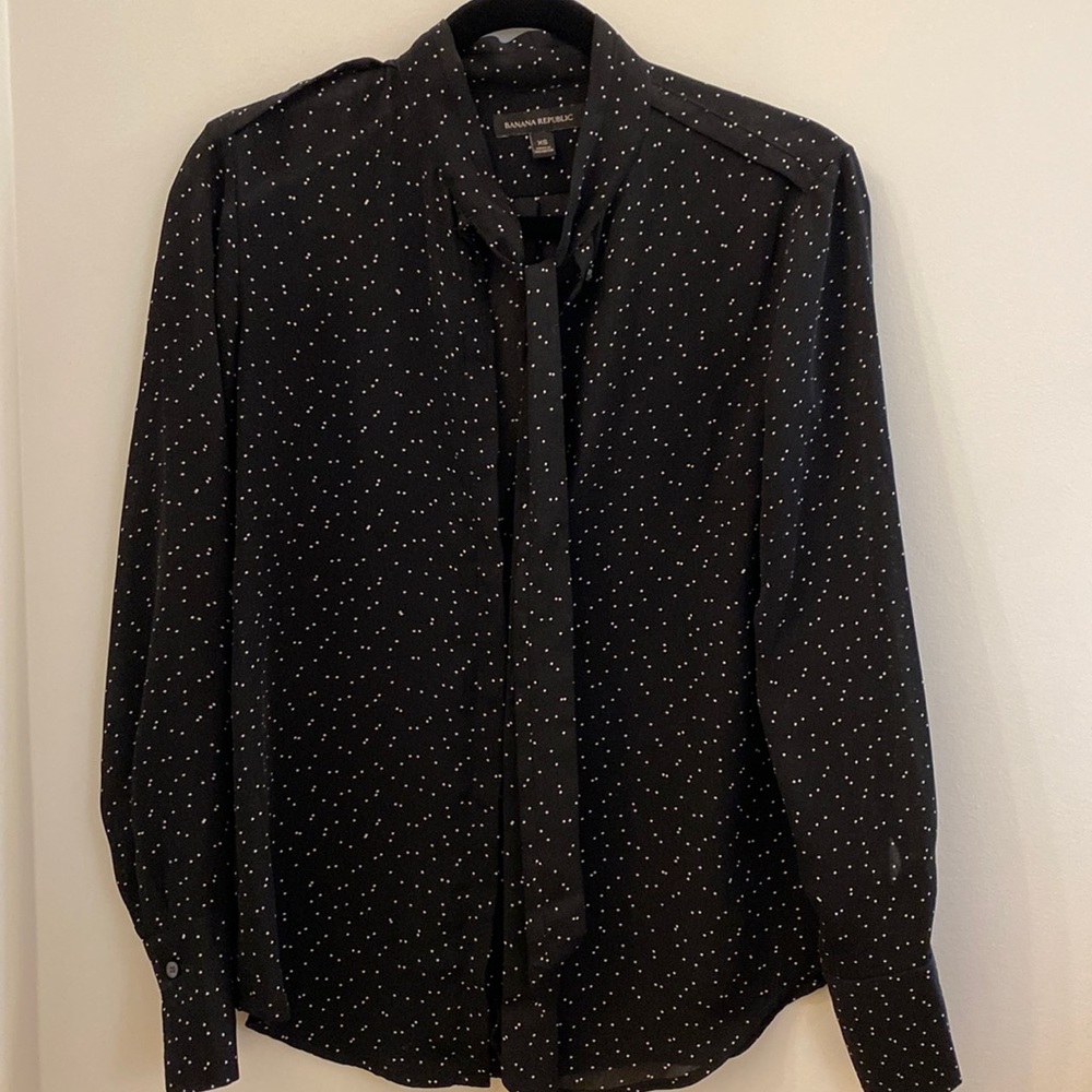 Polka dot blouse. Elegant, lightweight , perfect for office or elevated look